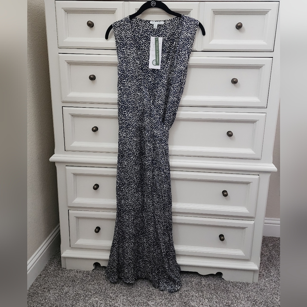 NWT Threads 4 Thought Black And White wrap dress L